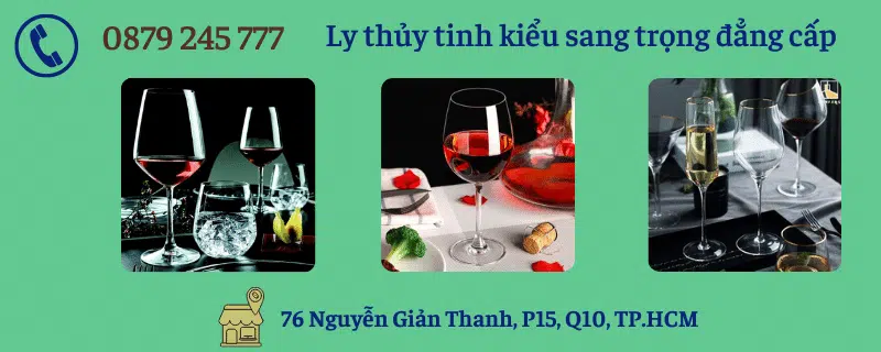 Ly Thủy Tinh Kiểu Sang Trọng