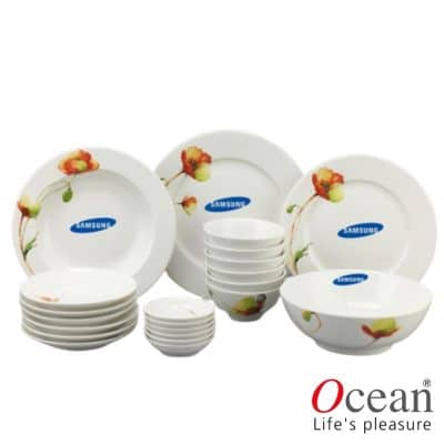 Bộ Đồ Ăn Minh Long Jasmine Anh Túc 22 Sp Giá In Logo Samsung