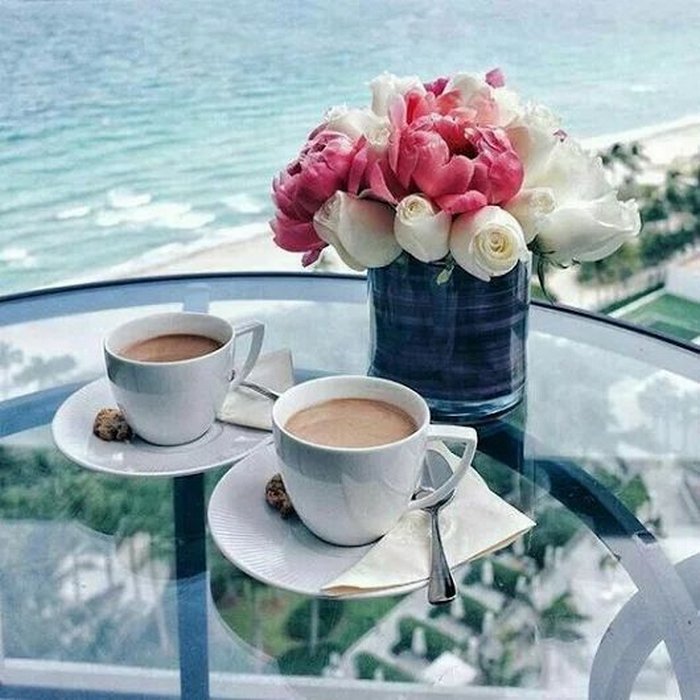 Tổng hợp hình ảnh ly cafe và hoa hồng lãng mạn