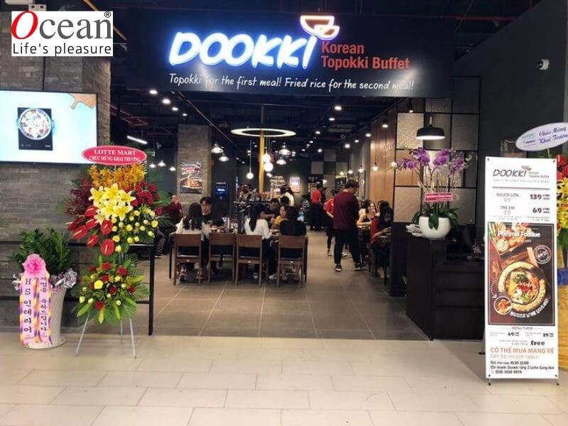 1. Dookki Việt Nam - Quán buffet lẩu tokbokki giá sinh viên tại TP.HCM 