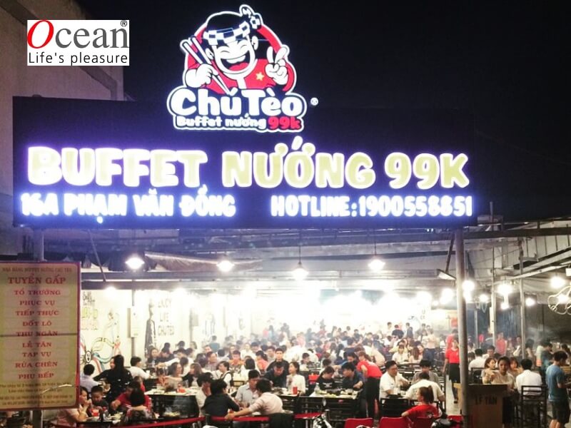 12. Buffet nướng 99k chú Tèo BBQ