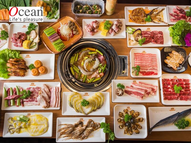 Các món ăn ngon thường được phục vụ trong buffet