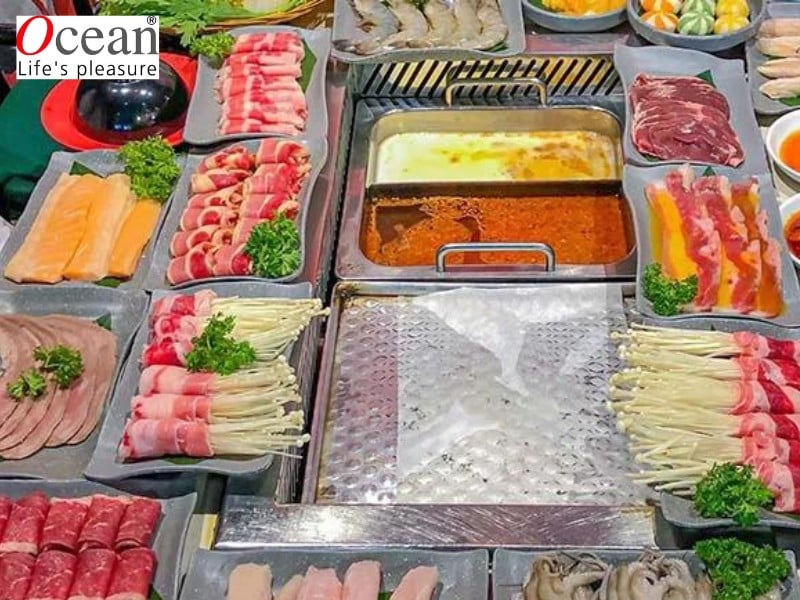 Buffet Lẩu Nướng Macao & Hàn Quốc Sik Dak Fook tầng 2+4 số 411 Trần Hưng Đạo B, Quận 5